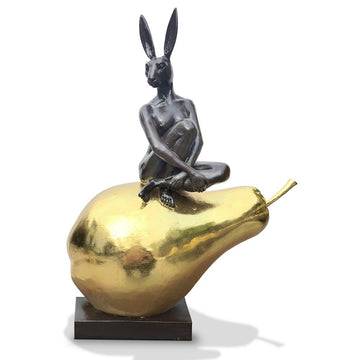 She Was Pearfectly Golden (Bronze Sculpture)