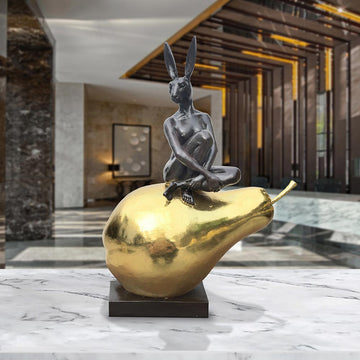 She Was Pearfectly Golden (Bronze Sculpture)
