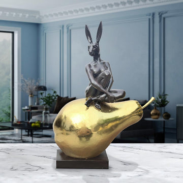 She Was Pearfectly Golden (Bronze Sculpture)