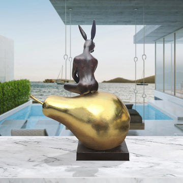 She Was Pearfectly Golden (Bronze Sculpture)