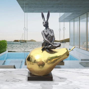She Was Pearfectly Golden (Bronze Sculpture)