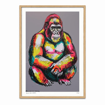 Gorilla At Peace (Print)