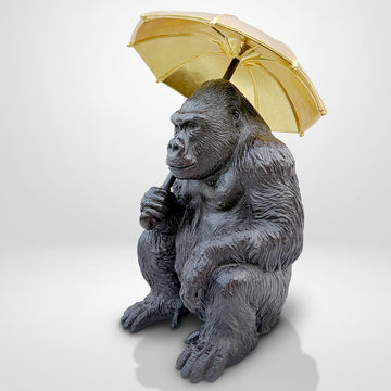 Gorilla Under Cover (Bronze Sculpture, Small)