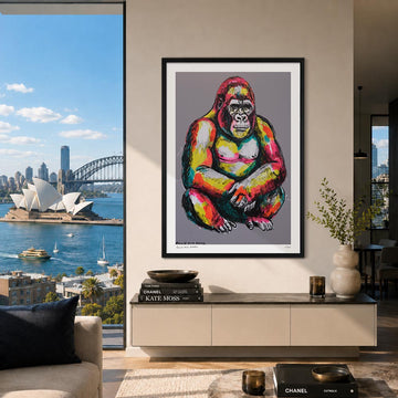Gorilla At Peace (Print)