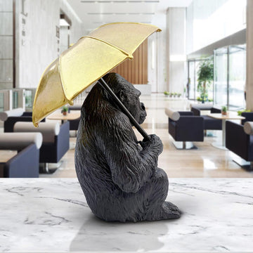 Gorilla Under Cover (Bronze Sculpture, Small)