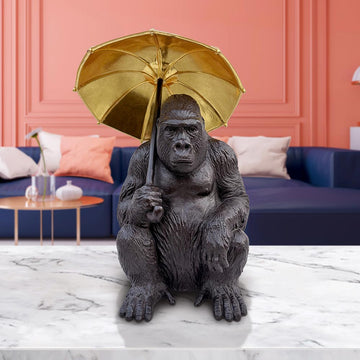 Gorilla Under Cover (Bronze Sculpture, Small)