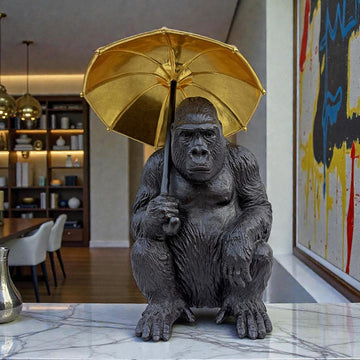 Gorilla Under Cover (Bronze Sculpture, Small)