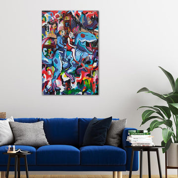 Go T-Rex Go! (Original Painting)