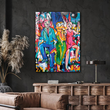 Great Friends with Marge (Original Painting)