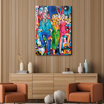 Great Friends with Marge (Original Painting)