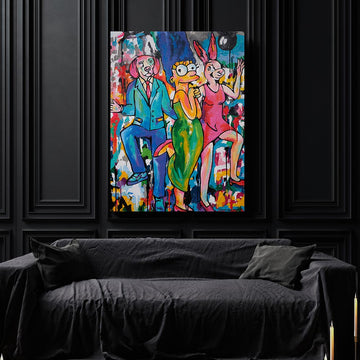 Great Friends with Marge (Original Painting)