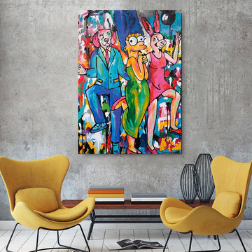 Great Friends with Marge (Original Painting)