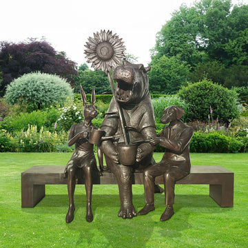 The Green Bench (Bronze Sculpture)