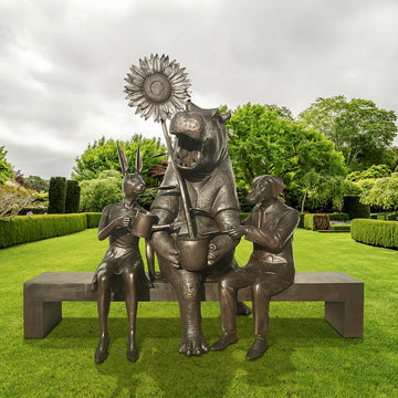 The Green Bench (Bronze Sculpture)