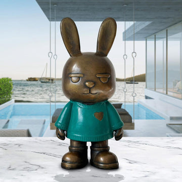 The Original Rabbitgirl of the Wild Green (Bronze Sculpture, Small)