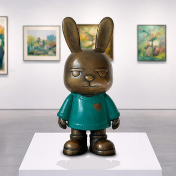 The Original Rabbitgirl of the Wild Green (Bronze Sculpture, Small)