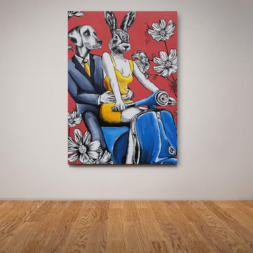 Happy Days Forever He Said (Original Painting)