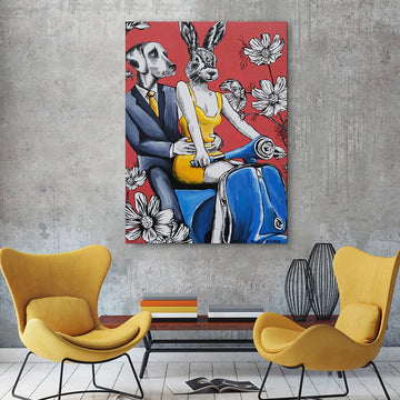 Happy Days Forever He Said (Original Painting)