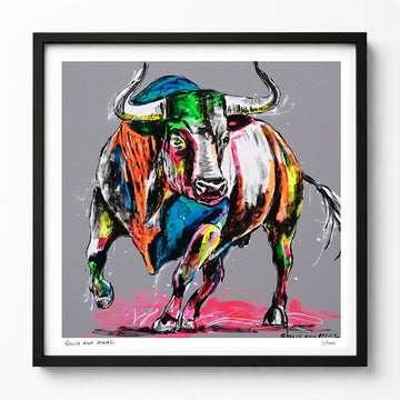 Bull with Love in Its Heart (Print)