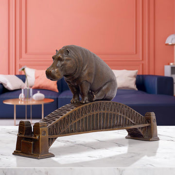 The Big Hippo Loved Sydney Harbour (Bronze Sculpture)