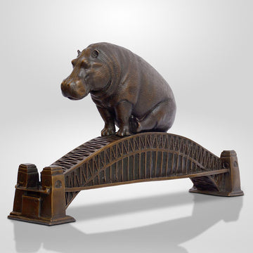 The Big Hippo Loved Sydney Harbour (Bronze Sculpture)