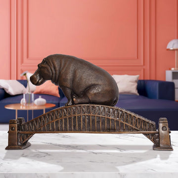 The Big Hippo Loved Sydney Harbour (Bronze Sculpture)