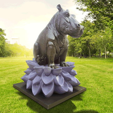 The Hippo Was in Big Bloom