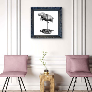 A Study For Hippo on a Rope (Giclee Canvas Print)