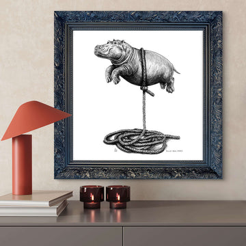 A Study For Hippo on a Rope (Giclee Canvas Print)