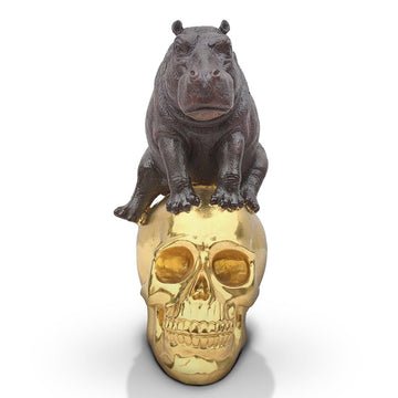 Mankind for Hippos (Bronze Sculpture)