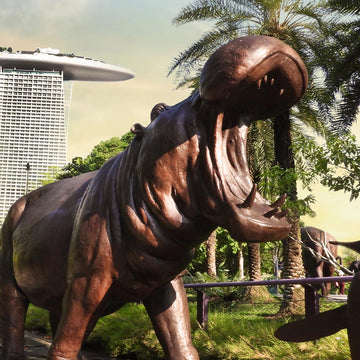 Love the Hippopotamus (Bronze Sculpture)