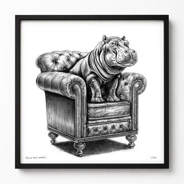 A Study for a Hippo on a Chair (Print)