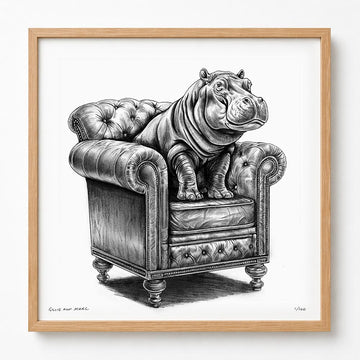 A Study for a Hippo on a Chair (Print)
