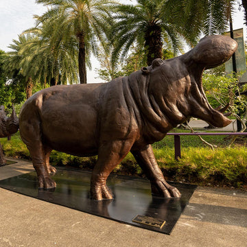Love the Hippopotamus (Bronze Sculpture)