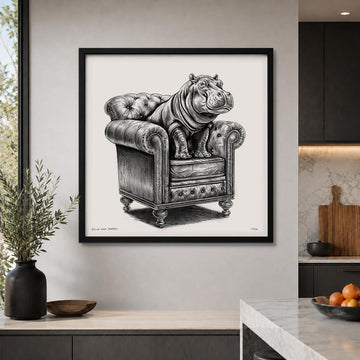 A Study for a Hippo on a Chair (Print)