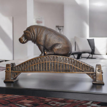 The Big Hippo Loved Sydney Harbour (Bronze Sculpture)