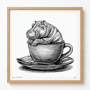 A Study For Hippo In A Cup (Print)