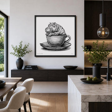 A Study For Hippo In A Cup (Print)