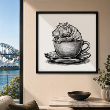 A Study For Hippo In A Cup (Print)