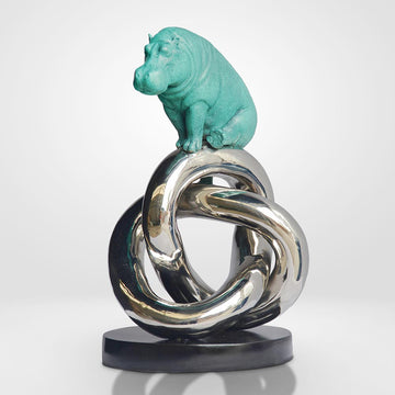 Eternity Hippo (Bronze Sculpture)