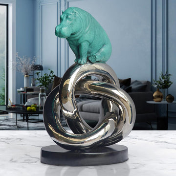 Eternity Hippo (Bronze Sculpture)