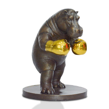 Hippo Warrior (Bronze Sculpture, Small)