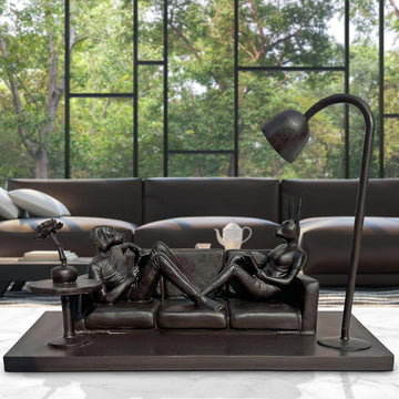 A Quiet One at Home (Bronze Sculpture)
