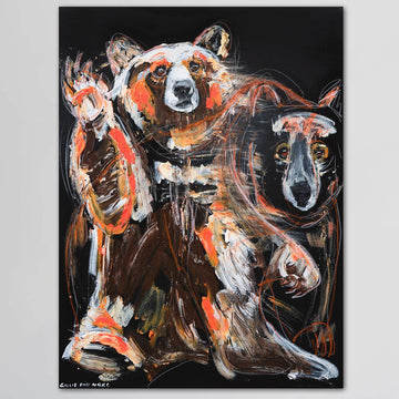 Honey, the Facing Himalayan Brown Bear (Original Painting)