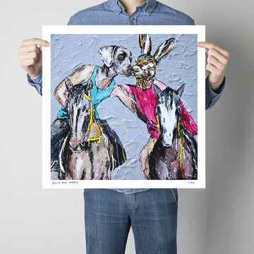 He Was Allergic to Horses but She Loved Riding, so He Just Sneezed a Lot (Print)