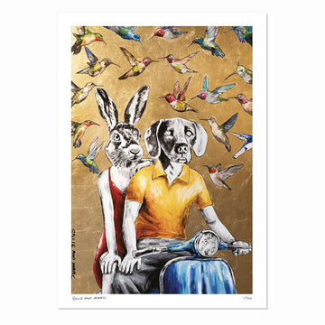 The Hummingbirds Hummed Love Songs Around Them (Print)