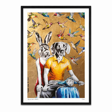The Hummingbirds Hummed Love Songs Around Them (Print)