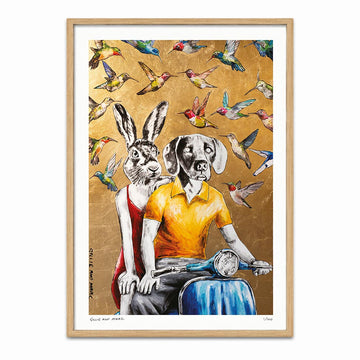The Hummingbirds Hummed Love Songs Around Them (Print)