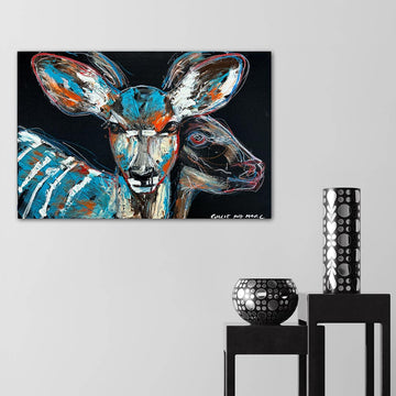 Jamila, the Disappearing Nyala Deer (Original Painting)