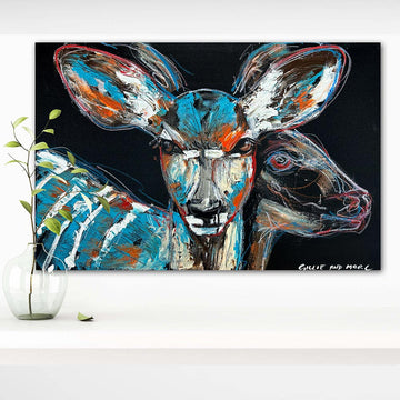 Jamila, the Disappearing Nyala Deer (Original Painting)